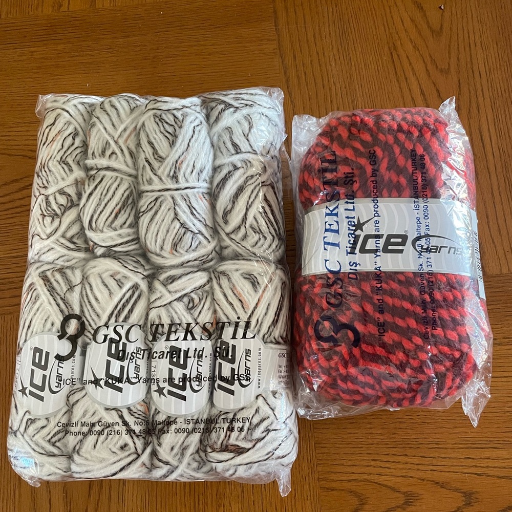 YARN!!! Ice Brand Multicolor Yarn Pack Bundle-9 skeins